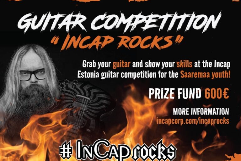 2022.06.01 Mr Otto Pukk announced his second "Incap Rocks!" guitar competition for youth