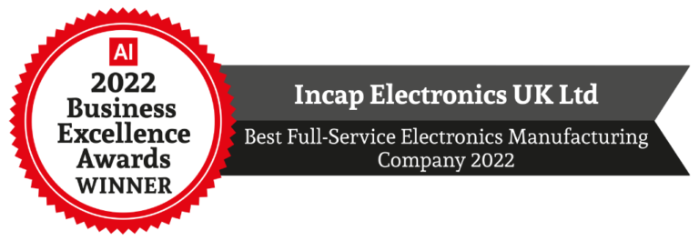 Incap UK Business Excellence Awards 2022 Best Full-Service Electronics Manufacturing Company