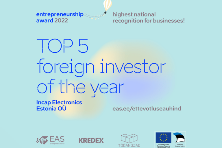 Entrepreneurship Award 2022 - Incap Estonia made it to the TOP5