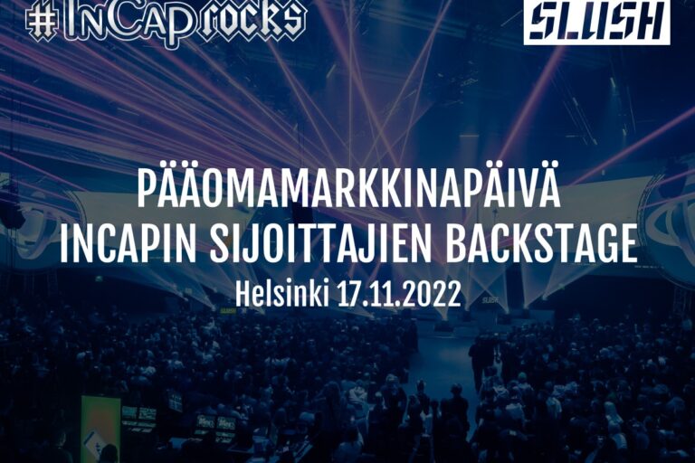 Incapin sijoittajien backstage 17.11.2022