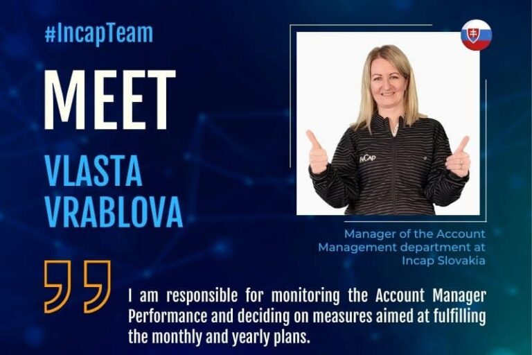 Meet the team: Vlasta Vrablova from Incap Slovakia