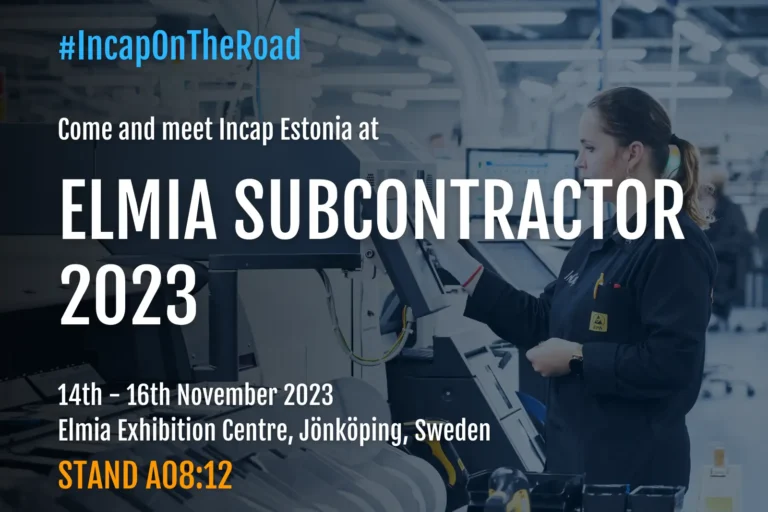 Incap Estonia is participating in Elmia Subcontractor 2023