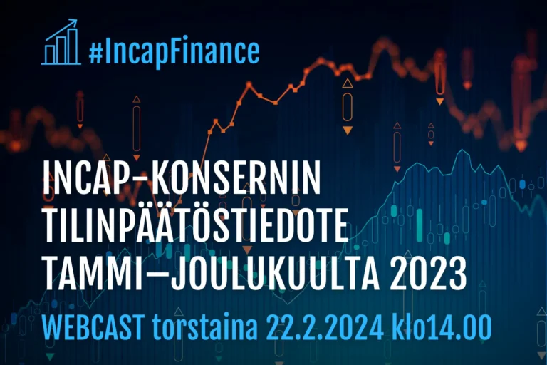 Incap-konsernin tilinpäätöstiedote tammi–joulukuulta 2023