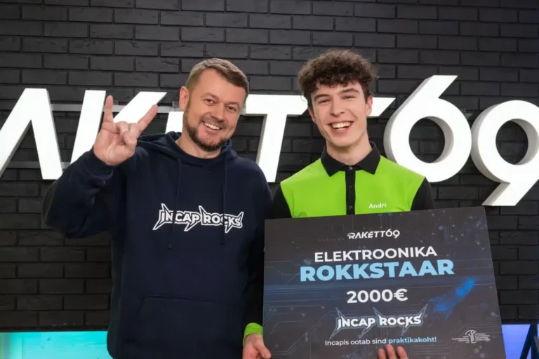 Winner of the science show Rakett 69 receives Incap scholarship