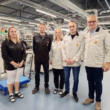 Das Team von Incap Slovakia besucht Incap Estonia - Incap Estonia Factory