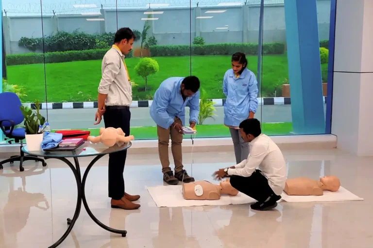 Basic Life Support training at Incap India’s new facility