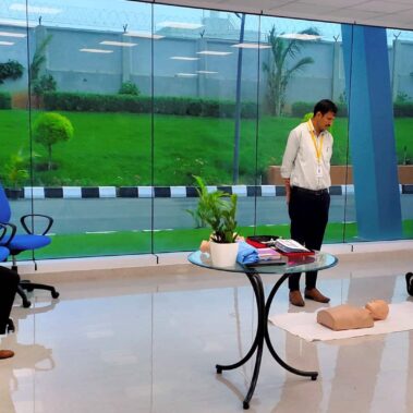 Basic Life Support training at Incap India’s new facility