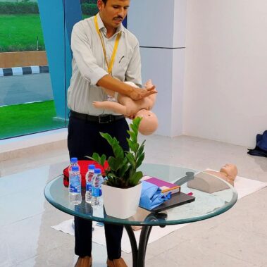 Basic Life Support training at Incap India’s new facility