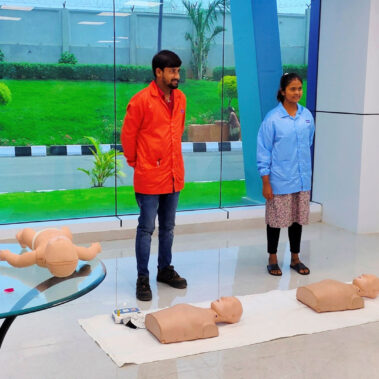 Basic Life Support training at Incap India’s new facility
