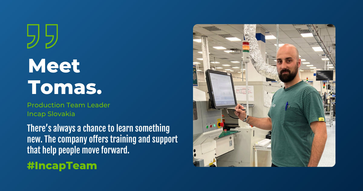 Tomas Vernicek - Production Team Leader at Incap Slovakia