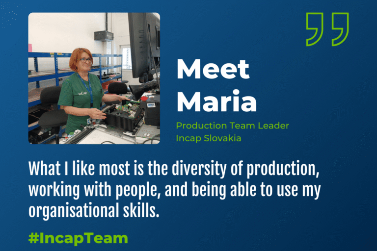 Lernen Sie das Team kennen: Maria Vajdiarova, Teamleiterin in der Produktion bei Incap Slovakia