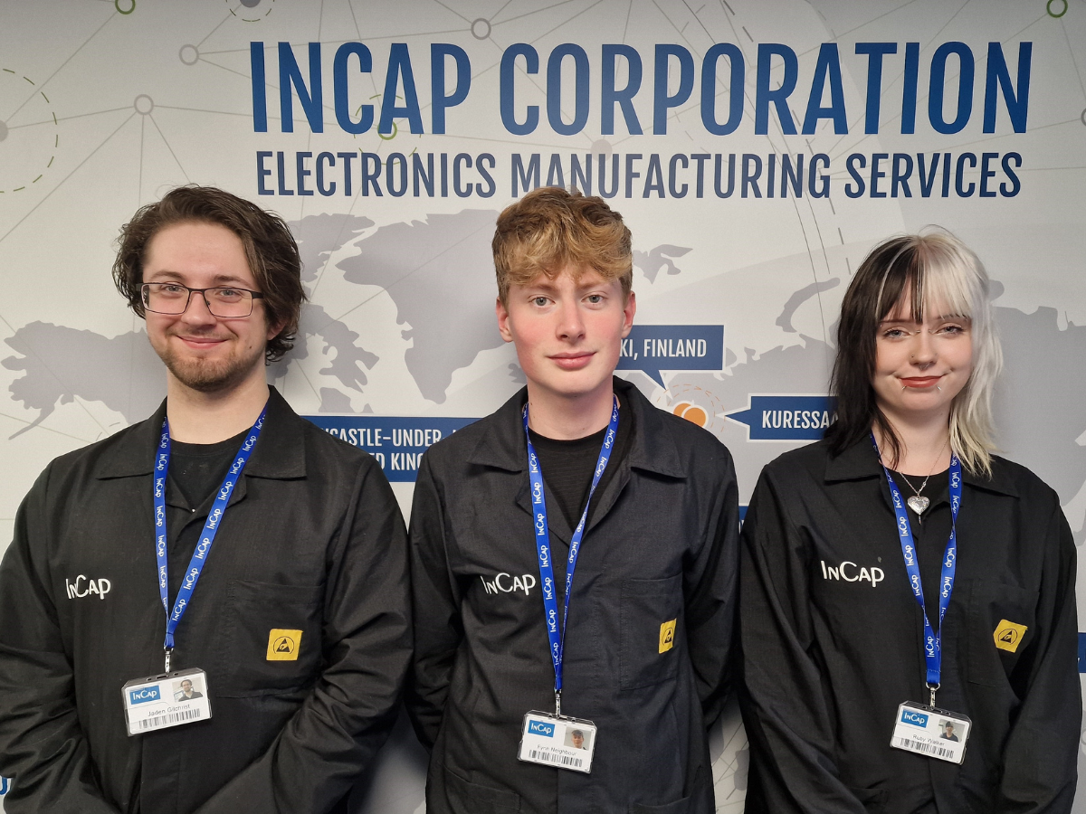 Meet the apprentices from Incap UK Meet the apprentices from Incap UK