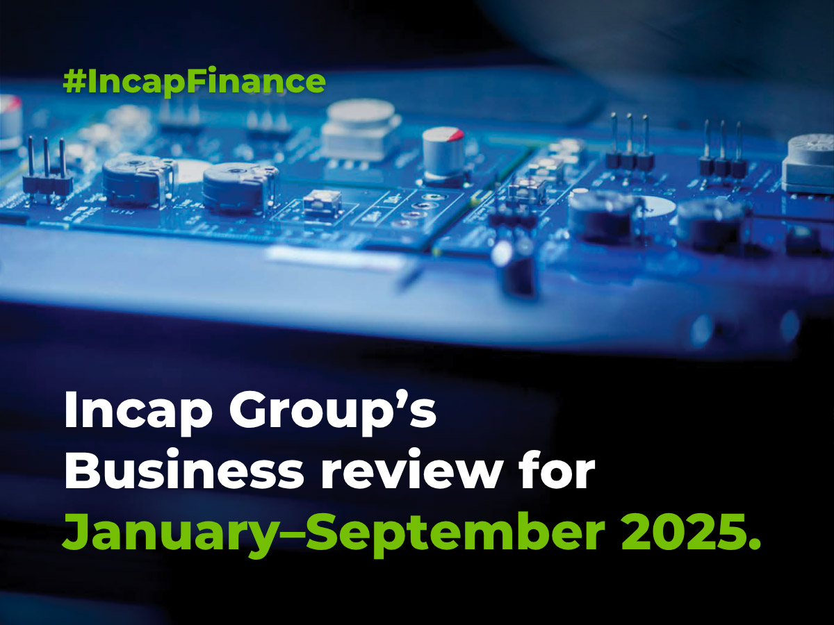 Incap Corporation: Incap Group’s business review for January–September 2025 (unaudited) Incap Corporation: Incap Group’s business review for January–September 2025 (unaudited)