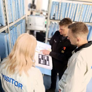 The Incap Slovakia team visiting Incap Estonia - Incap Estonia Factory