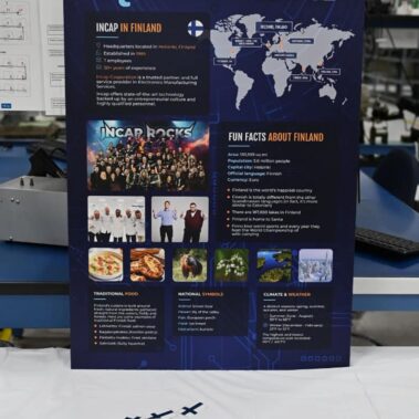 Incap US Family Day - Scavenger hunt poster about Incap HQ in Finland