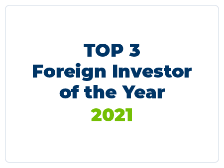 Incap Estonia Award - TOP 3 Foreign Investor of the Year 2021